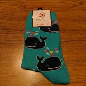 Sock Smith Cotton Crew Woman's Whale Socks